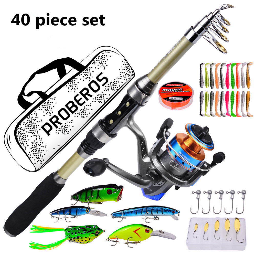 Fly Fishing Set - مجموعة من 40 قطعة من صنارات