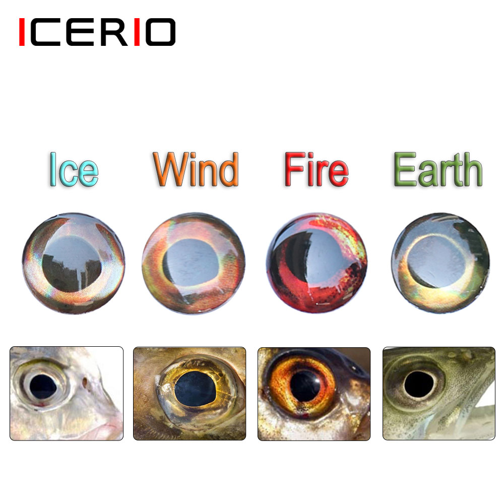 Fishing Equipment Deals - ICERIO 100 قطعة ثلاثية الأبعاد 4D