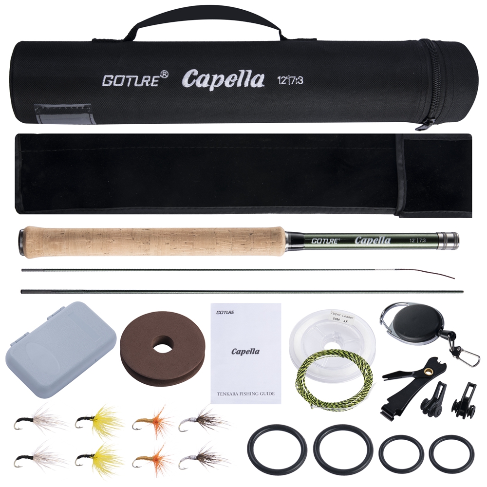 Fly Fishing Set - Goture Tenkara يطير الصيد رود كومبو