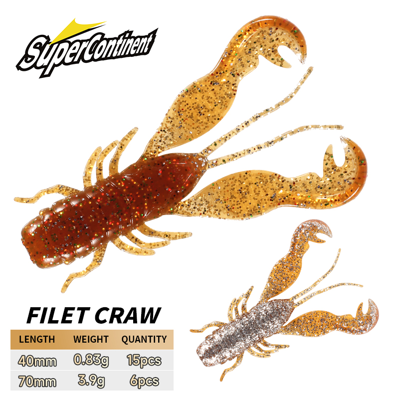 Fishing Equipment Deals - 2023 Supercontinent Filet Craw Bait جثم