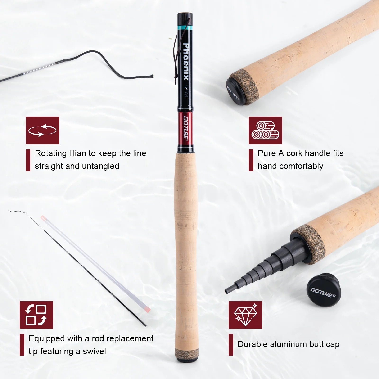 طقم صيد السمك بالذبابة من جوتو - مراجعة Fly Fishing Set وسعره