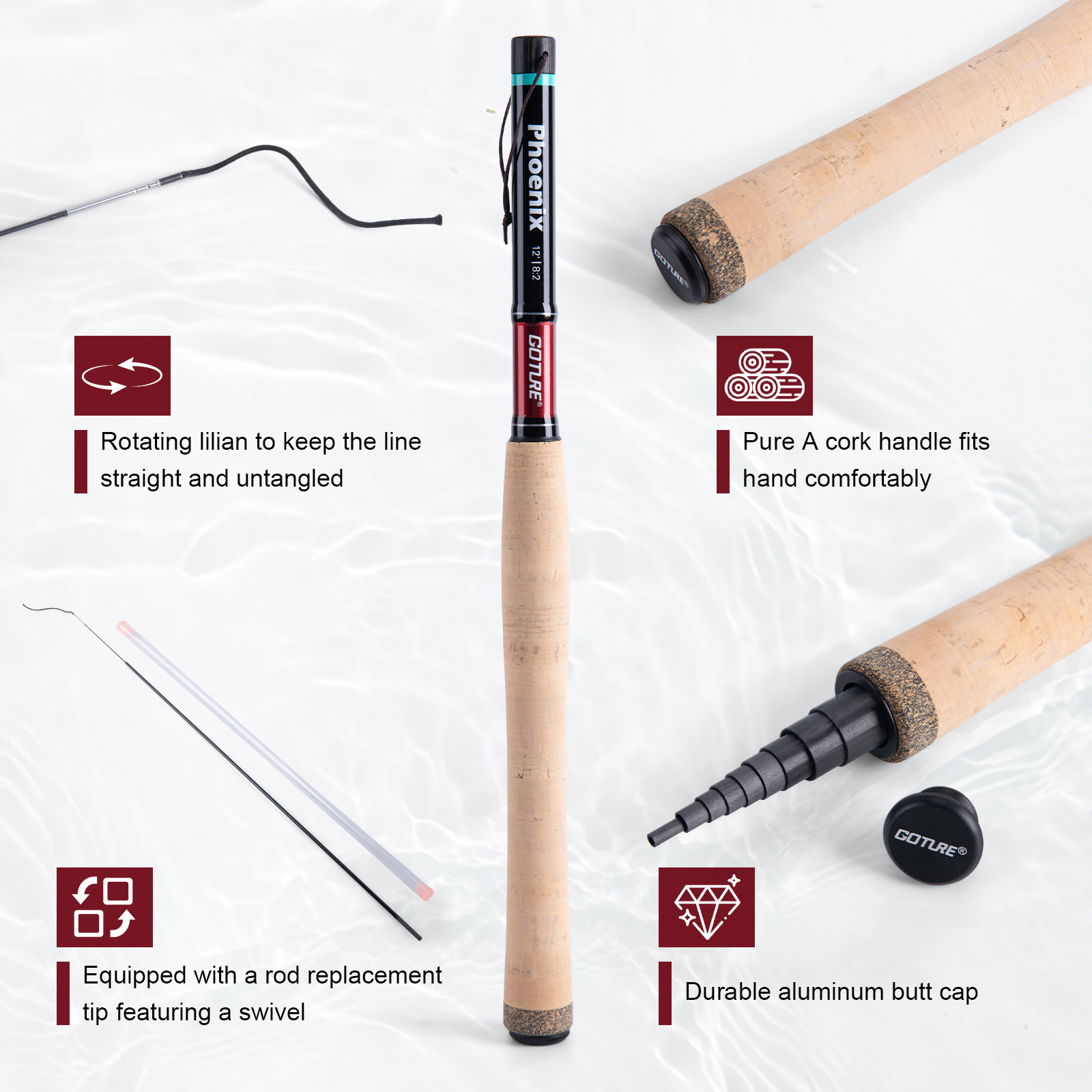 طقم صيد تينكارا من جوتور بطول  - مراجعة Fly Fishing Set وسعره