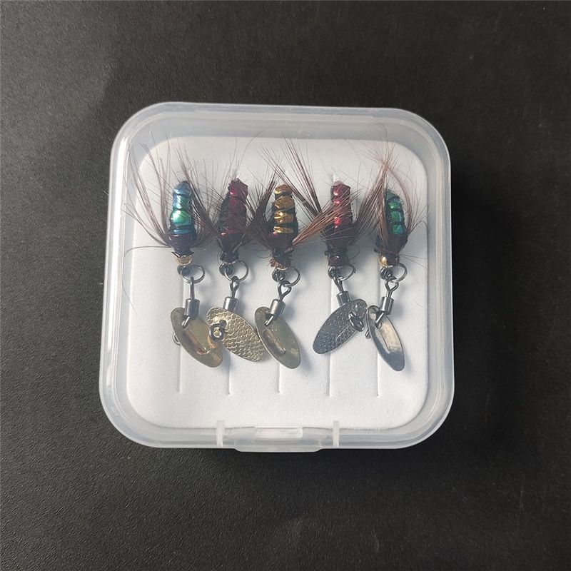 طُعم صيد T34C بالترتر، طُعم صن - مراجعة Fly Fishing Set وسعره