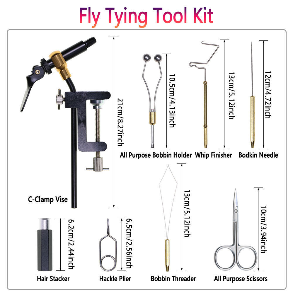 طقم أدوات صيد بالذباب من 8 قطع - مراجعة Fly Fishing Set وسعره