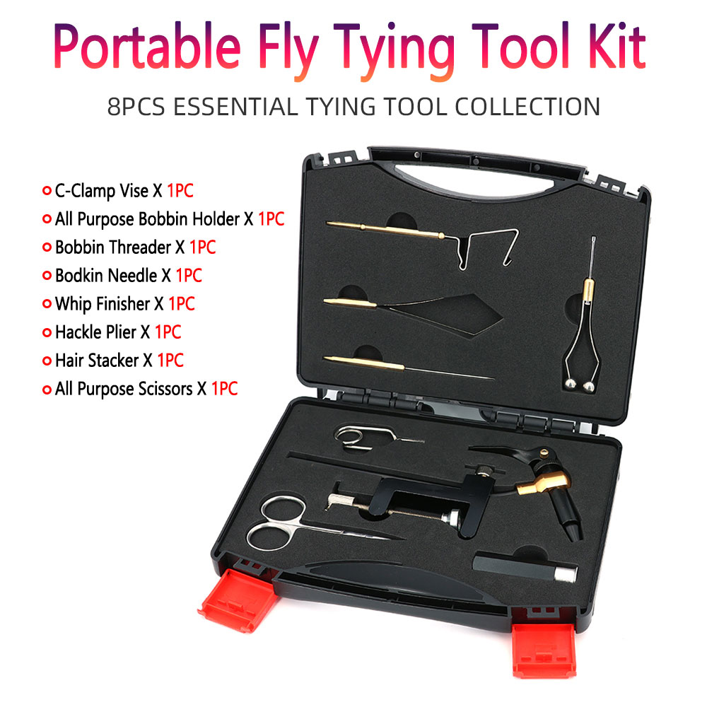 طقم أدوات صيد بالذباب من 8 قطع - مراجعة Fly Fishing Set وسعره